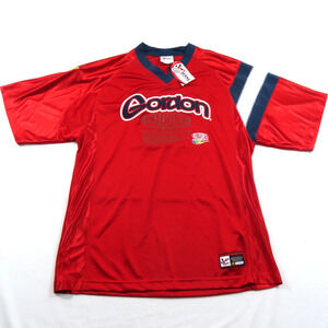 Jeff Gordon Jersey Shirt Chase Authentics Dupont Red White Blue Sz L New